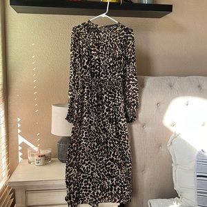 Zara animal print dress